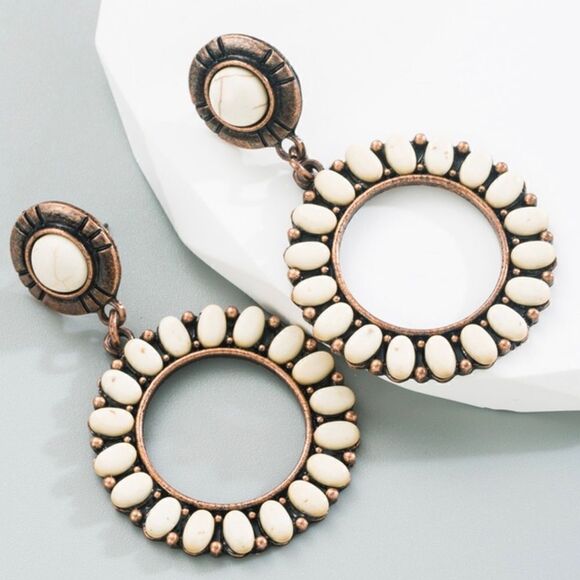 Southwestern Turquoise Earrings NWT - Picture 5 of 7